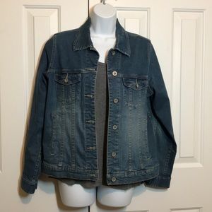 Circa 1999 Eddie Bauer Jean Jacket, Sz Medium